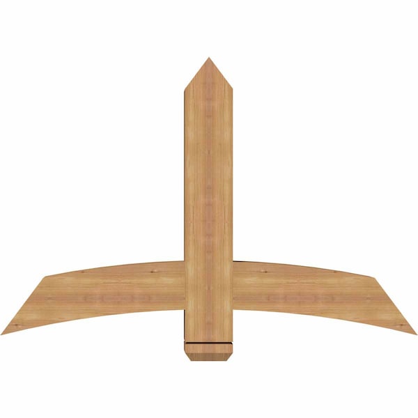 Ekena Millwork Bellingham Timber Gable Bracket, Western Red Cedar, 48"W x 32"H x 5 1/2"D x 5 1/2"F, 16/12 Pitch GBW048X32X0606BEL00SWR - main